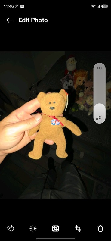 Ty McDonald's 1999 Teenie Beanie Britania the Bear