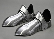 Medieval steel Knight Armor Shoes functional Larp Armor cosplay Sabaton Pair