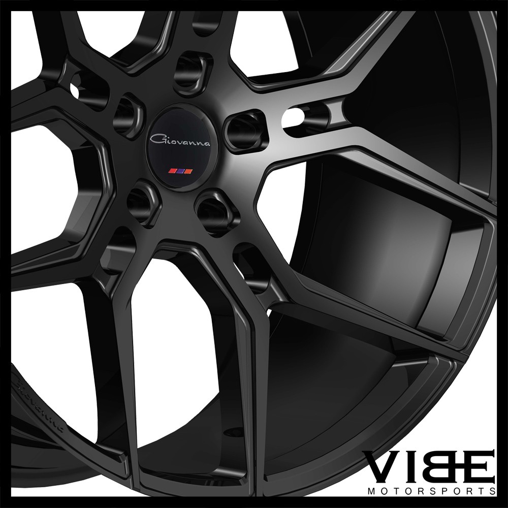 24" GIOVANNA HALEB BLACK CONCAVE WHEELS RIMS FITS ROLLS ROYCE GHOST