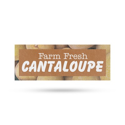 Farm Fresh Cantaloupe Vinyl Decal Sweet Melons Local Orchards Fresh Deals