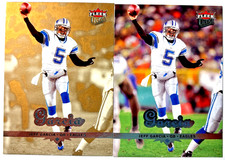 2 Card Lot 2006 Fleer Ultra Jeff Garcia #69 Gold Medallion & Base