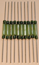 10X Magnetic Reed Switch - SPST Normally Open - 46mm Long x 2.5mm Diameter  N.O.