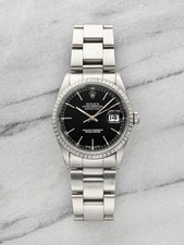 Vintage 1996 Rolex Datejust 16220 Stainless Steel Black Dial Automatic 36mm