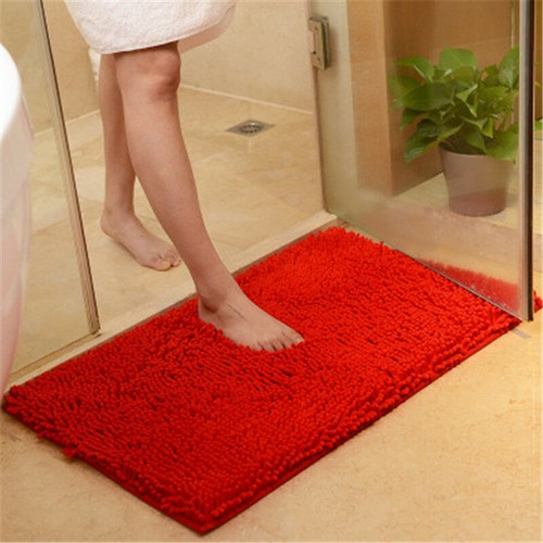 40*60cm Chenille Bathroom Carpet Mat Anti-slip Doormat Rug Bedroom Floor Mat Rug - Picture 5 of 34