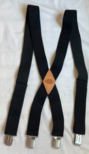 Dickies Suspenders Mens Black X Back Clip Work Size 1S