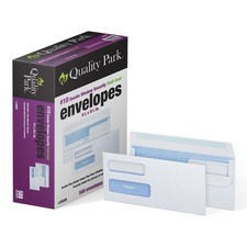 10 Double-Window Self-Seal Security Envelopes, For Business Statements, Invo...