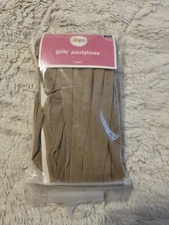 2 Pair Circo Girls' Beige Pantyhose Size 7-10