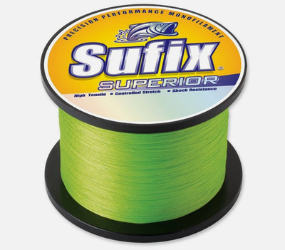 Sufix Superior Monofilament Fishing Line Yellow 2.2 LB Spool Pick Line Test