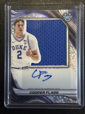 2024-25 Bowman Best Cooper Flagg RC Auto - Jumbo Relic Rookie