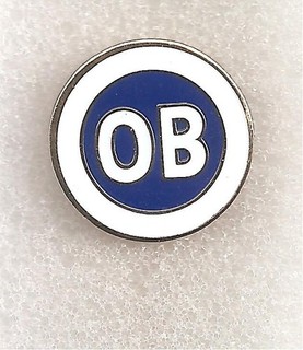 Pin Badge Abzeichen DENMARK B20 OB Odense stickpin