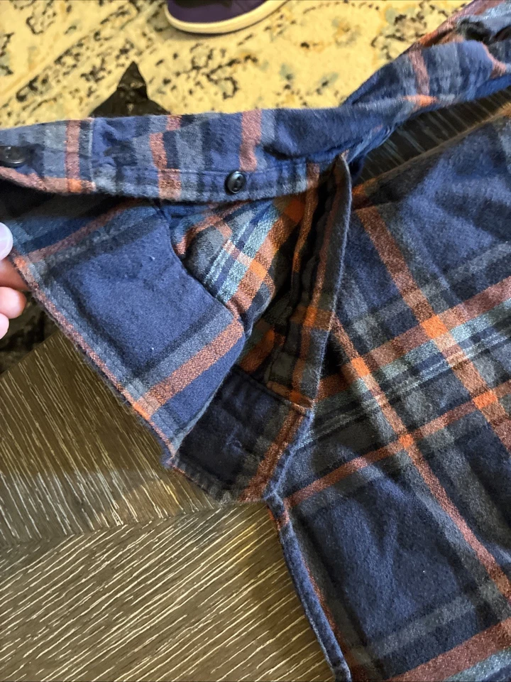 Camisa Ezekiel Para Hombres Grande M Franela a Cuadros Manga Larga Informal Abotonada Foto 3 de 4