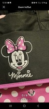 Disney Minnie Mouse Travel diaper bag. pink and black EUC