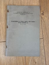 E G box hampshire in early maps volume 13 part 1 Booklet Signed EG BOX 1936