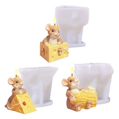 Mouse Cheese Shape Silicone Chocolate Molds Fondant Molds Silicone Molds