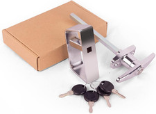 Shed Door Latch T-Handle Lock Kit with 4 Keys, BTEOBFY 4-1/2" Stem Storage Barn