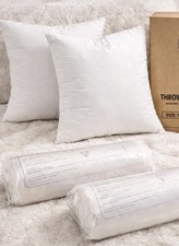 NEW Utopia Bedding 20x20 Pillow Inserts Set of 2 White Indoor Decorative Throw