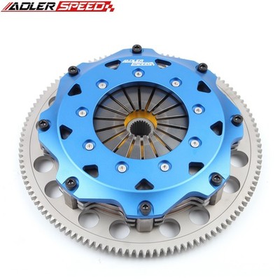 8.5'' Sprung Twin Disc Clutch +Flywheel For HONDA ACCORD PRELUDE H22 H23 F22 F23