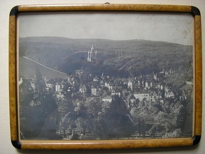 ORIGINAL Photo + Frame * Wiesbaden Neroberg Nerotal around 1920 still without the Opelbad