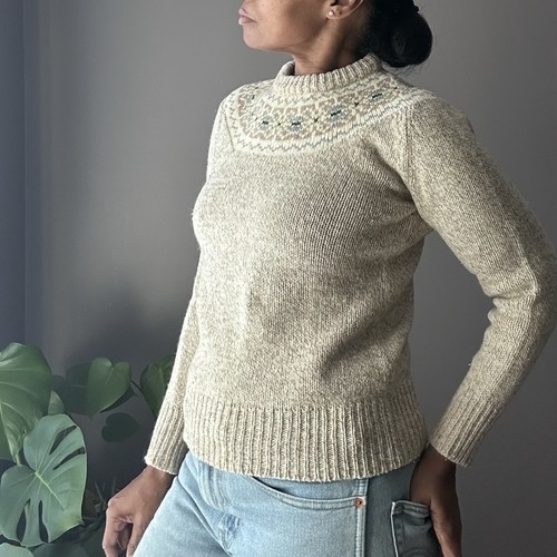 Vintage Northern Isles Wool Fair Isle Sweater Women’s Medium M Tan Cottagecore, Size M, $29.99 - Photo 5