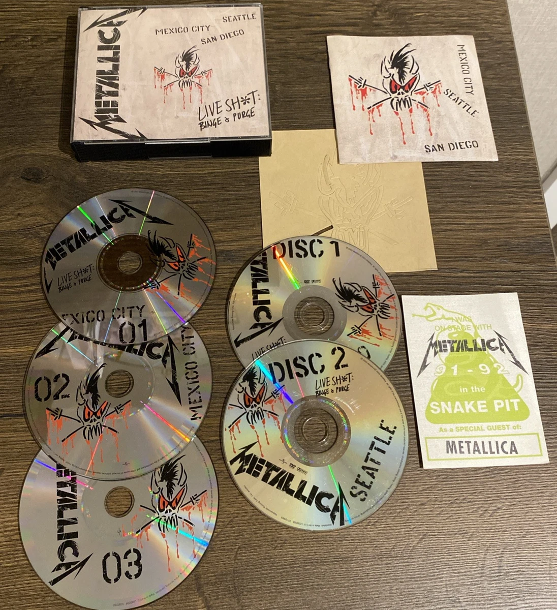 LLICA LIVE SHIT ボックスセット　Tシャツあり Metallica Live Shit: Binge & Purge + T-shirt & Obi Japanese box