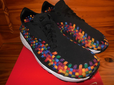 Nike Air Footscape Woven Damen Sneaker Schwarz Gr.42,5  Neu