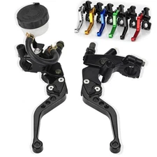 Brake Clutch Levers Master Cylinder Reservoir For Honda Suzuki Yamaha Kawasaki