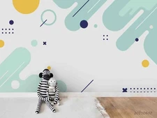 3D Geometric Graphics Wall Murals Wallpaper Murals Wall Sticker 3