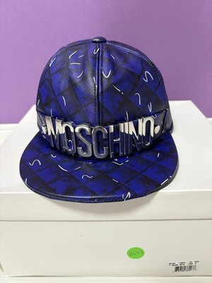 MOSCHINO Blue Hat with Box