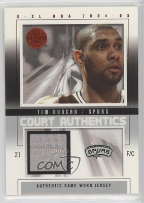 2004-05 Skybox E-XL Court Authentics 474/500 Tim Duncan #CA-TD HOF 03qw