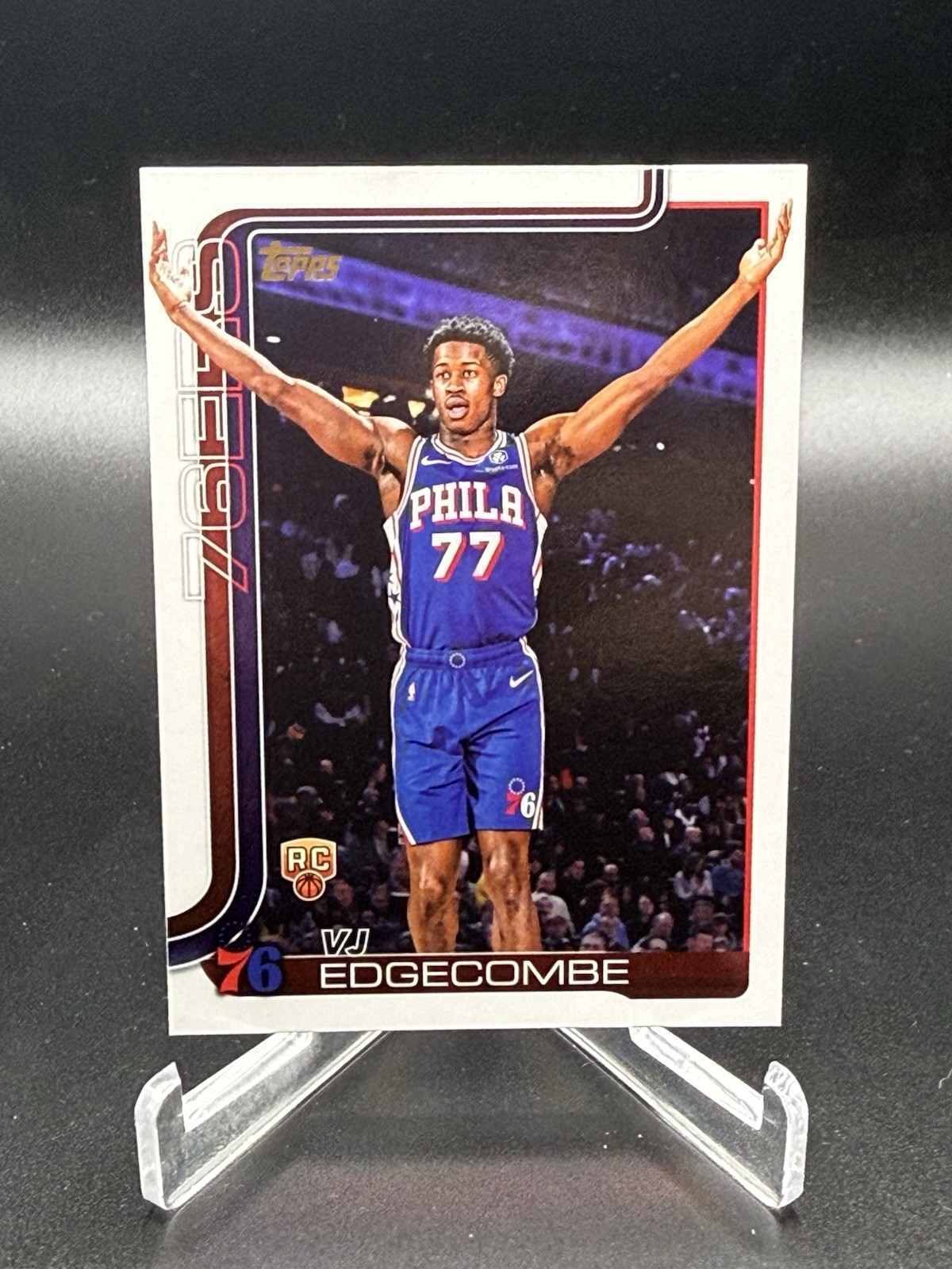 VJ EDGECOMBE RC 2025-26 TOPPS #203 GOLDEN MIRROR IMAGE VARIATION ROOKIE SP SSP!!
