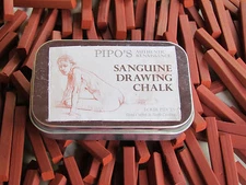 Pipo's Authentic Renaissance Sanguine Drawing Chalk- Conte Crayon