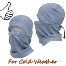 Soft Warmer Fleece Balaclava Skiing Bike Full Face Mask Neck Warmer Cap Scarf US