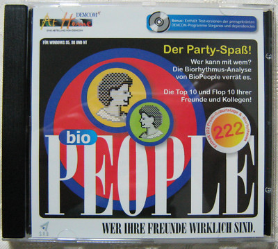 bio PEOPLE Wer Ihre Freunde wirklich sind CD-ROM Party Spaß Windows 95 1998