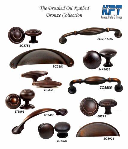 Knobs Handles Pulls Brushed Oil Rubbed, Oil Rubbed Bronze Cabinet Pulls Bulk