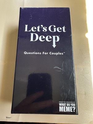 Let's Get Deep the Adult Party Game for Couples What Do You Meme (open box READ)
