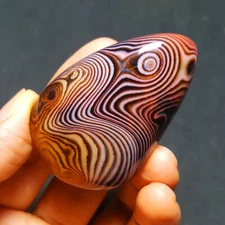 HOT47G Natural Polished Banded Agate Crystal Madagascar 5935+