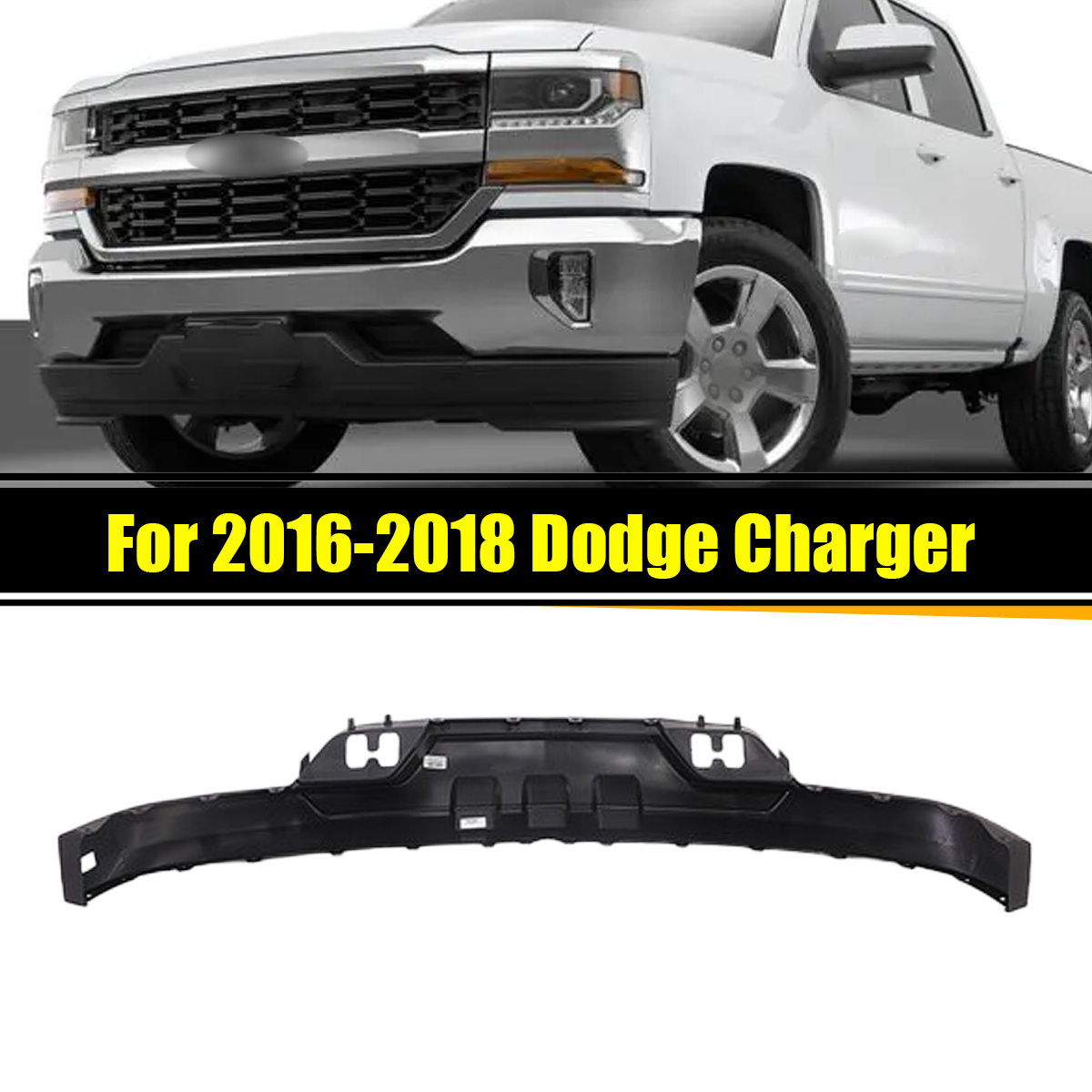 Tapa De Plástico Cromado Para Parachoques Delantero Delantero B 1077742