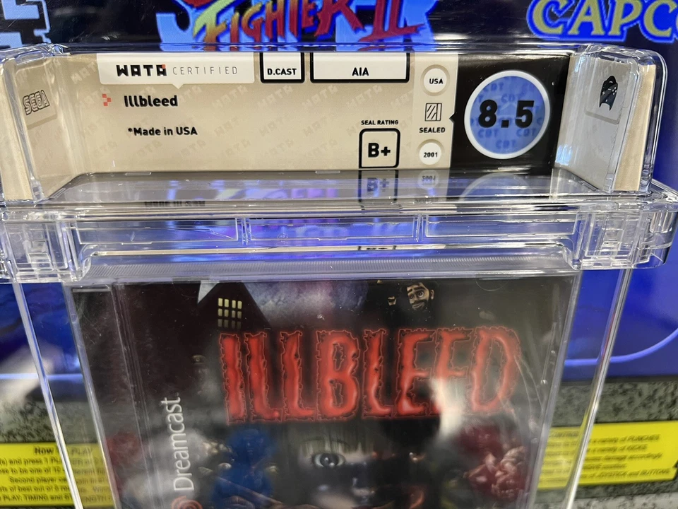 Sega Dreamcast Illbleed 2001 graduado WATA 8,5 B+ sello nuevo sellado Foto 2 de 4
