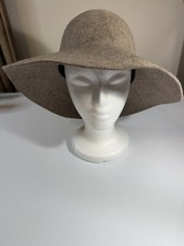 BETMAR Women  s 100 Wool Felt Wide Brim Hat Light Tan/Brown OSFM