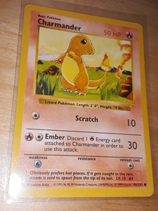 2X Shadowless Charmander 1X Charmander 46/102 1999 Pokemon Card Base