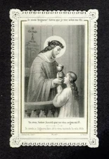 (101687) Holy card lace canivet santino andachtsbild: Lamarche 107