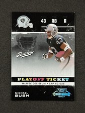2007 Playoff Contenders Rookie Playoff Ticket #200 Michael Bush RC /99 Raiders