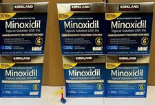 KIRKLAND 5% Minoxidil Solution (36 Month, 6 Boxes) Men Hair Regrowth, EXP: 04/27