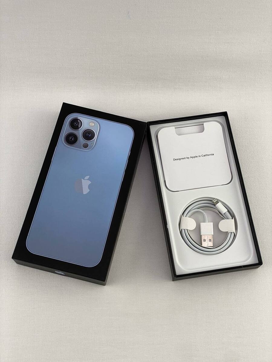 Box for Apple iPhone 13 Pro Max with accessories! Phone is NOT included!  NEW!