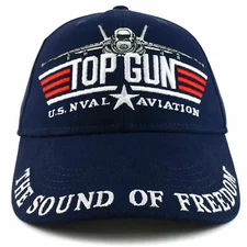 US Navy Top Gun Military Aviation Embroidered Adjustable Baseball Cap
