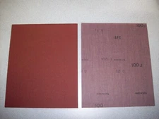 9" x 11"  Sanding Cloth Sandpaper, Aluminum Oxide, 100 Grit, 50 Sheets
