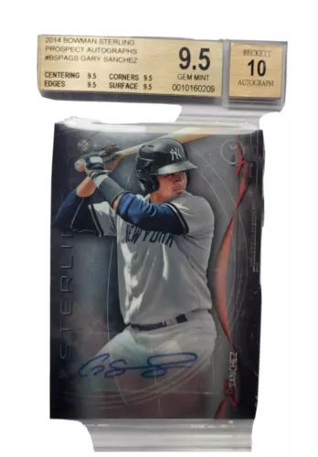 2014 Gary Sanchez Bowman Sterling Prospect Autograph BGS 9.5 With 10 Auto
