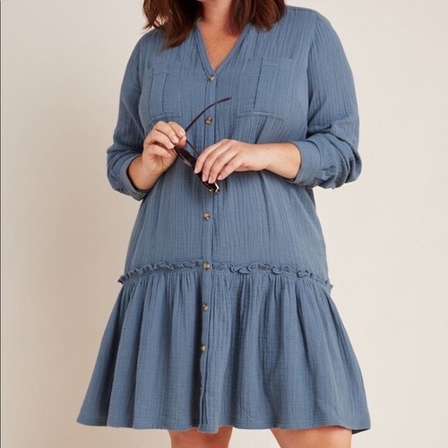 Anthropologie Maeve Cotton Tiered Tunic 