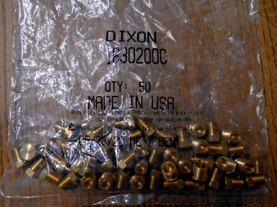 Dixon Brass Hex Head Plug 1630200C-Male Thread Size 1/8'' NPT-Hex 7/16'' (Qty. 50)