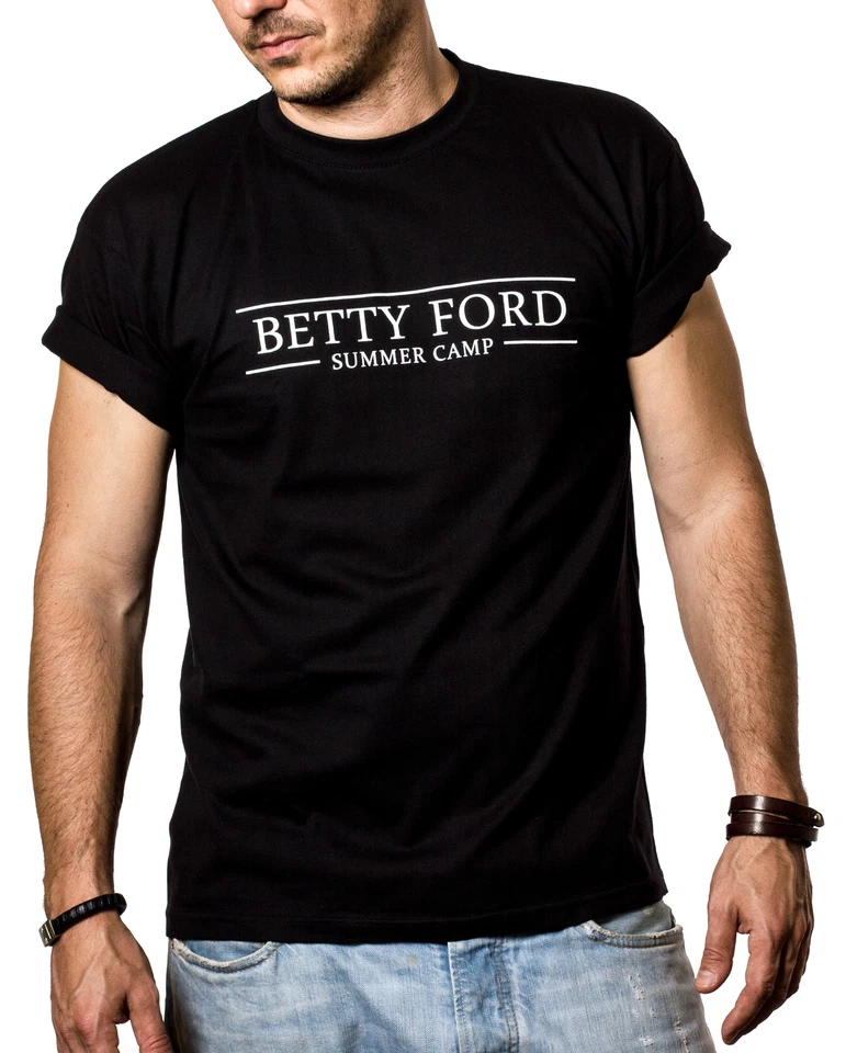 Lustiges Sprüche Herren T-Shirt mit Betty Ford - Bier Party Männer Disco Shirt - Bild 2 von 3